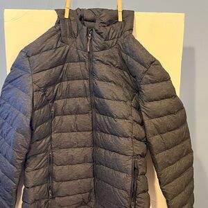 Black/Grey Packable winter coat